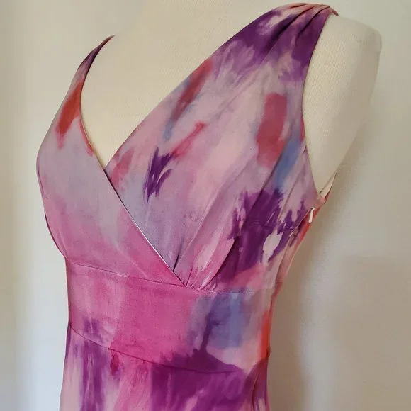 NEW Pink Purple blue red Short Dress bridesmaid party summer beach boho wedding